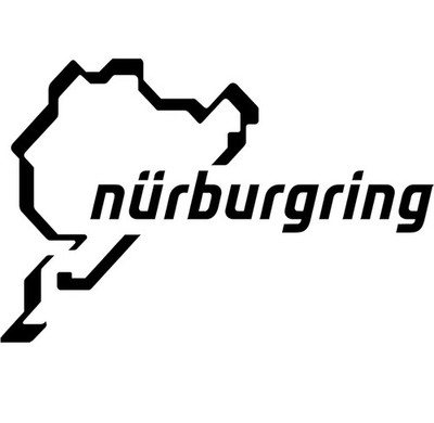 Nürburgring Aufkleber Auto Folie Track Map Racing Car Symbol 14.5 cm x 8.7 cm