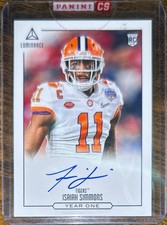 2020 Panini Luminance - Year One Signatures Isaiah Simmons #YOS-IS (AU, RC)