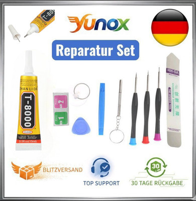 T8000 Kleber 15ml + Samsung iPhone Reparatur Set - Handy Display reparieren