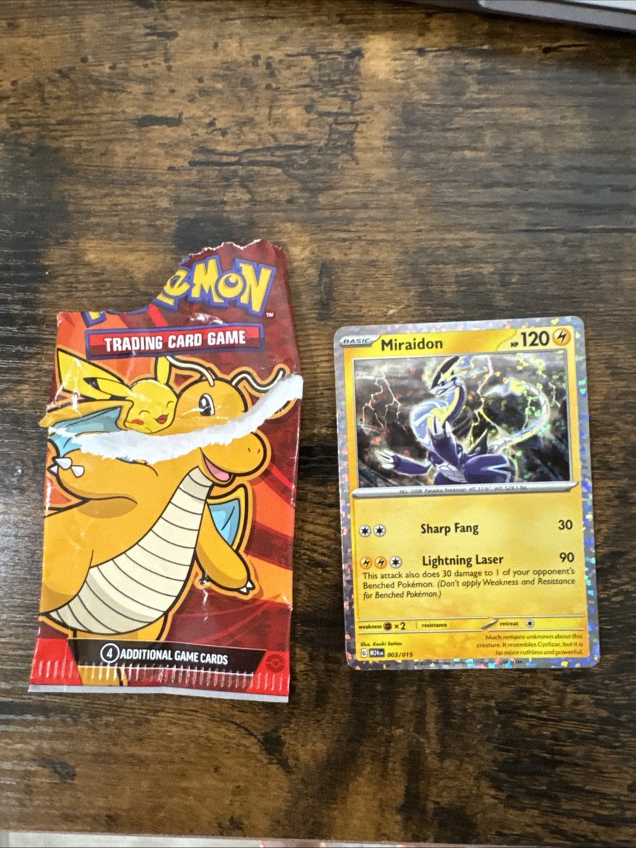 Rare Miraidon Pokémon Card 003/015 Holo | eBay