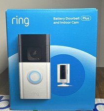 Ring Essential Kit with Battery Doorbell B0BDPY696T Plus and Indoor Cam