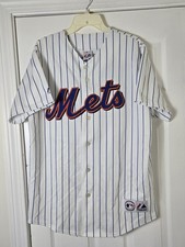 Majestic David Wright New York Mets White Pinstripe Jersey Men's Size XL