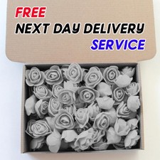 500 Foam Mini Roses WHOLESALE Heads Buds Small Flowers Wedding Home Party UK