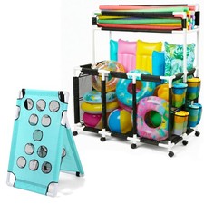 Yescom 424 Gal Basen Pływak Pojemnik do przechowywania z torbą fasoli Toss Game Cornhole Board