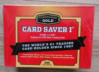 Cardboard Gold | Card Saver 1 | 200 Stk | halbstarre Kartenhalter für PSA | Neu