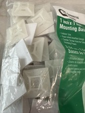 44 Commercial Electric 1"X1" Mounting Bases 4 Sided Insertion Design