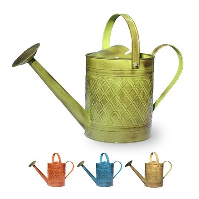 Home & Garden MPT01500 Wexley Metal Watering Can, 2 Gallon, Tansy Green