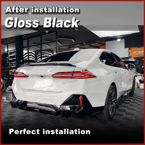 Alerón trasero negro brillante alerón labio alerón para BMW G60 530i 540i i5 G90 M5 - Imagen 4 de 11