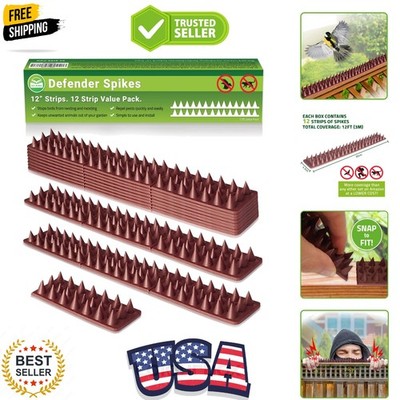 Bird Spikes - 12-Piece, 12 Ft Total, Woodpecker - Animal Deterrent & Plastic ...