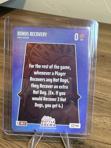 2026 Bo Jackson Battle Arena Bonus Recovery Play Card BPL-3 SP Foil