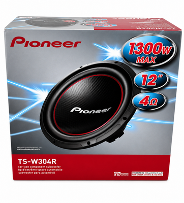 Pioneer TS-W304R 2-Way 12in. Car Speakers System for sale online