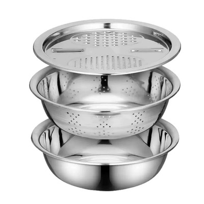 3Pcs/1Set Vegetable Slicer, Stainless Steel Slicer, Potato Slicer, Vegetable Was