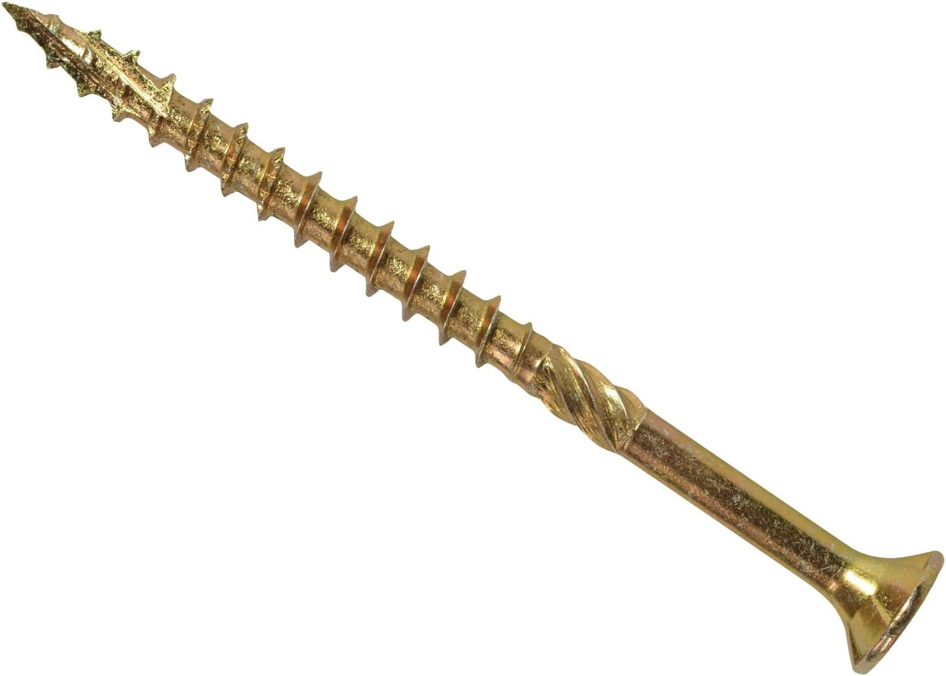 Forgefast Elite Fast-Start Woodscrews | 3.0 X 20Mm | Zinc Yellow | Box 200