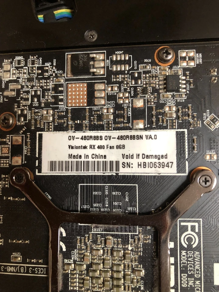 Visiontek AMD Radeon RX 480 (8 GB) Graphics Card - Not working *AS IS* - Image 3 of 4