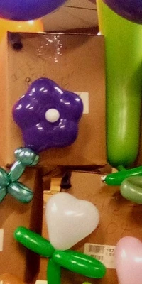 Qualatex 6" Geo Blossom Balloons -Purple Violet 15 Count