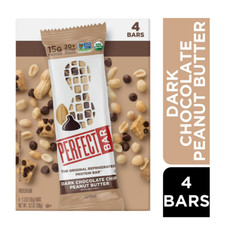 Perfect Bar Gluten-Free Dark Chocolate Chip Peanut Butter Protein Bar, 4 count,