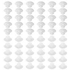60pcs Pegboard Hook Locks Plugs for 1/4 Inch Pegboard Hooks, Clear