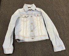 Theory Light Blue Size Small Denim Button Jac...