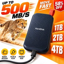 128TB Portable External SSD USB 3.2 Type-C Hard Drive PC Mac Phone Backup Laptop