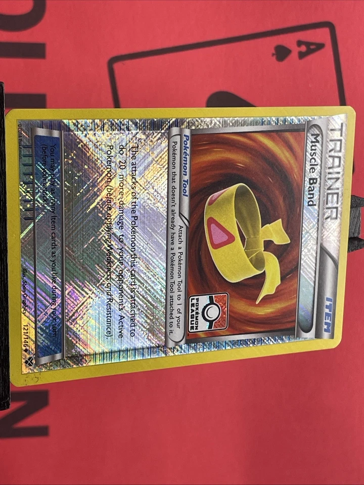 Muscle Band 121/146 Pokemon League Reverse Holo Stamped Pokemon TCG 2014 LP - Image 4 of 4