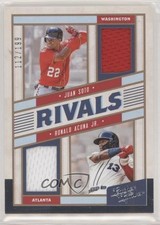 2019 Leather & Lumber Rivals Materials 112/199 Ronald Acuna Jr Juan Soto 0k1s