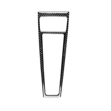 For Porsche Macan 15-21 Carbon Fiber Vinyl Central Console Gear Shift Frame Trim