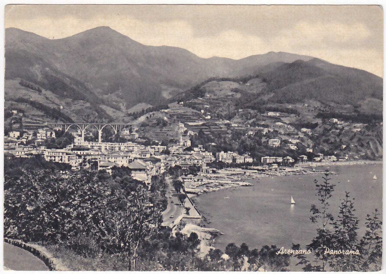 ARENZANO - GENOVA - PANORAMA - VIAGG. 1962 -48880-