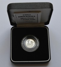 1997 Britannia Silver Proof 20 Pence Coin