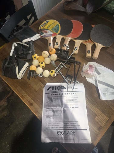 STIGA Vintage Table Tennis 6 Paddles  Paddles, Balls and 3 Nets