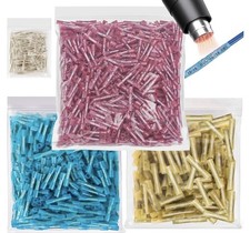 1500Pcs Heat Shrink Butt Wire Connectors 16-14 AWG 22-16 AWG 12-10 AWG 26-24 AWG
