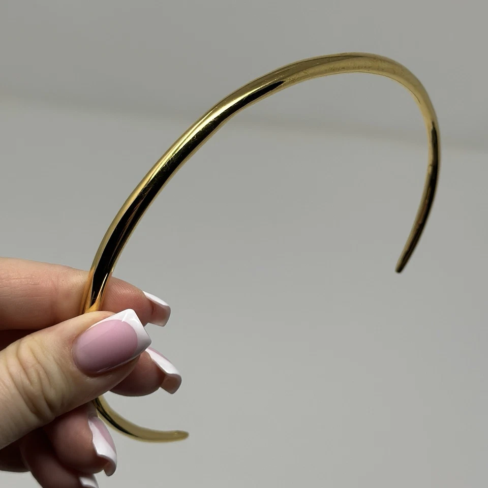 Alexis Bittar Thin Collar Necklace In Gold Plated Brass - Image 4 of 4