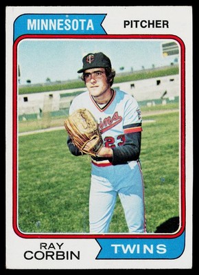 1974 Topps SET-BREAK #296 Ray Corbin EX or Better, (HUCK'S)