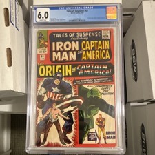 Marvel Comics Tales of Suspense #63 CGC 6.0 Key Issue 1965 Iron Man Captain Ame…