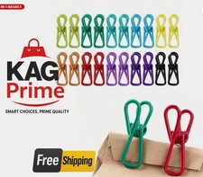 10Pcs Food Bag Clips PVC Coated Food Sealing Clip Kitchen Storage Clamps Tool UK
