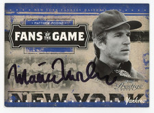 Matthew Modine-Signed 2005 Playoff Prestige Fans of the Game FG-3 Trading Card
