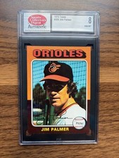 1975 Topps Jim Palmer #335 Graded 8 Baltimore Orioles HOF Vintage Baseball Card