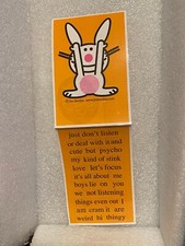 It's Happy Bunny Create Your Own Saying Stickers 2 0f 12 NEW/Unused BT1