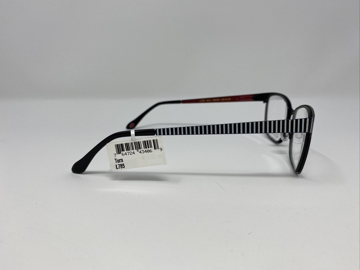 LULU GUINNESS Eyeglasses Frame L785 BLK B:38 52-16-135 Black/White