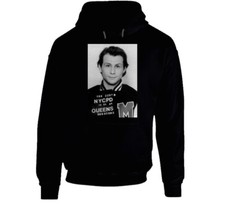 Christian Slater Retro Actor Mugshot Hoodie