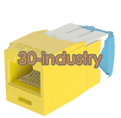 QTY:50/Bag New For CJ6X88TGYL Super Class   6A Network Module Yellow  -Com #E1