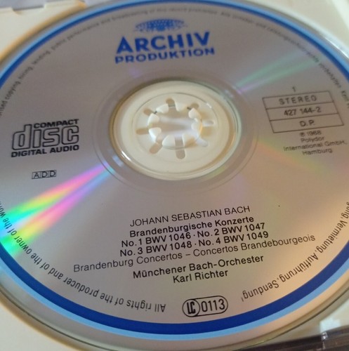 BACH 2 NM CDs BRANDENBURG CONCERTOS RICHTER ARCHIV BWV 1055&1060 NO IFPI CODE - Imagen 4 de 6