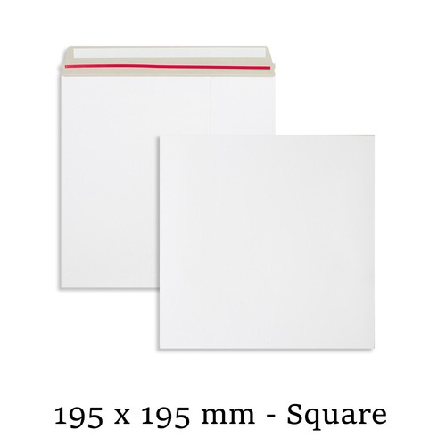 All Board White Envelopes Strong Peel & Seal Mailers Card Heavy Duty All Sizes - Picture 10 of 12