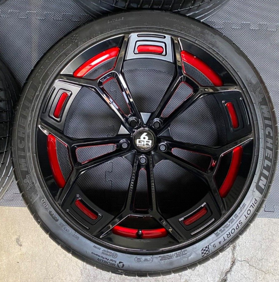 20'' PROJECT 6GR TEN-D FULLY FORGED CUSTOM FINISHED WHEEL & TIRES FOR FORD GT500