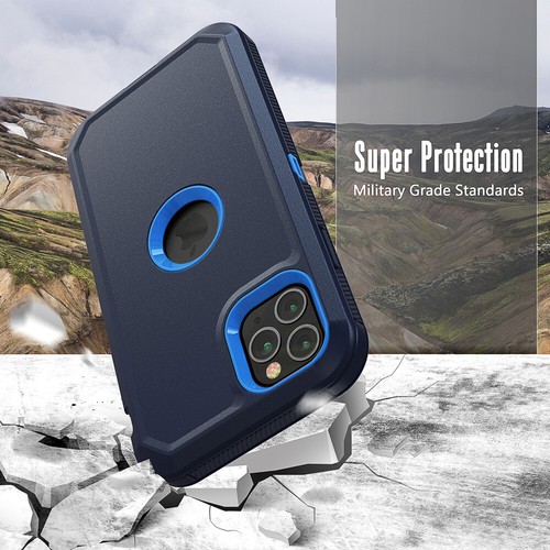 For iPhone 11 Pro Max Armor Hybrid Case Belt Clip Holster Cover+Screen Protector - Picture 3 of 19