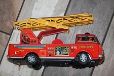 Vintage Tin Toy Ladder Firetruck Ladder FREE SHIPPING 