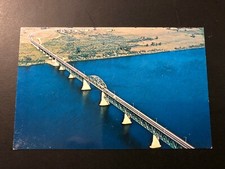 Old Vintage "PRINCESS MARGARET BRIDGE.CANADA " Postcard Made in USA