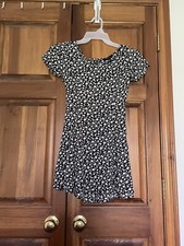 Forever 21 gray short sleeve floral dress size S