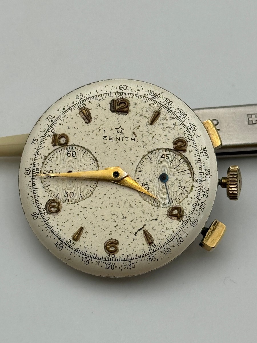 Mouvement Chronographe Zenith 156 - Pièce D'occasion, Origine Suisse, Pour Collection Ou Réparation