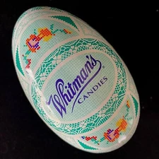 Vintage Green Whitman's Candies Tin Egg Easter Flower