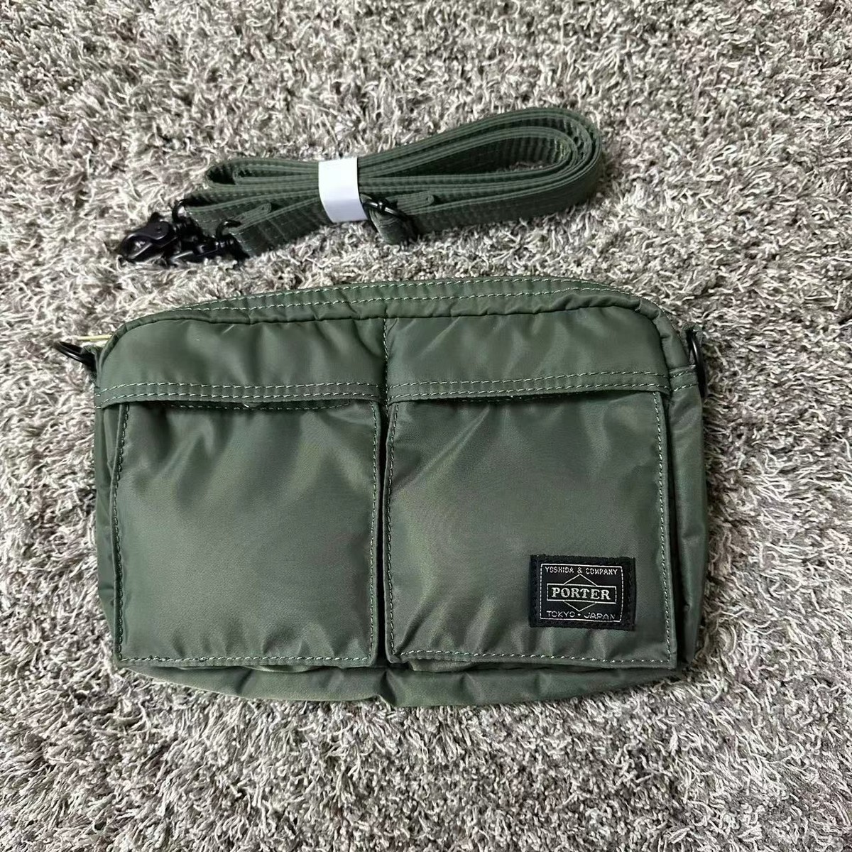 Porter Tanker Bag　Khaki　5sets YOSHIDA PORTER Tanker Multi Pouch Shoulder Bag Khaki from